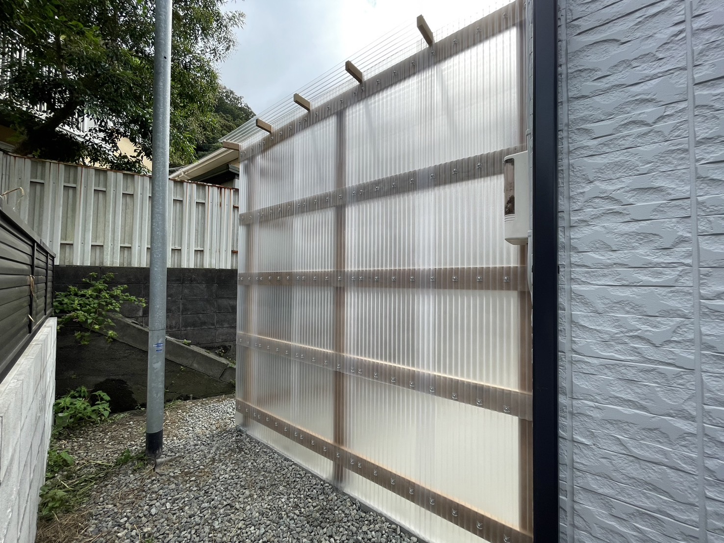 葉山町にて造作物置制作
